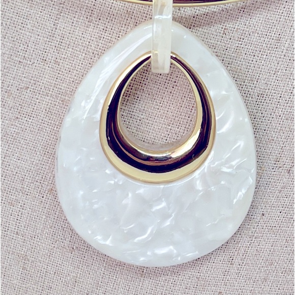 NWOT  Rush by Denis & Charles Choker Necklace with Statement Pendant Signed - Picture 3 of 10